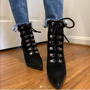 STEVE MADDEN LACE UP STILLETTOS